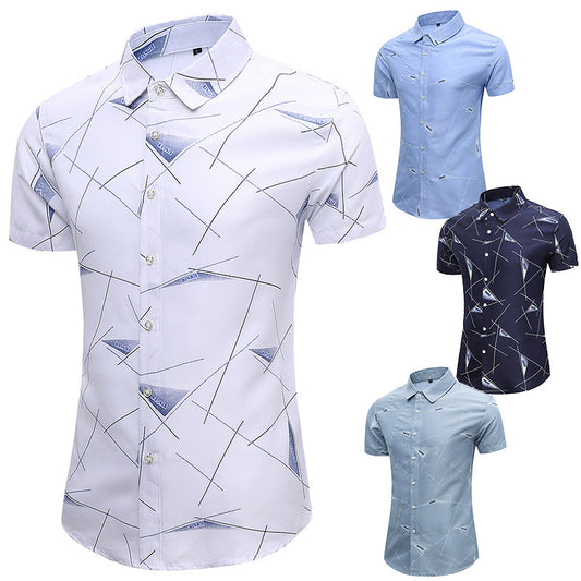 New Short Sleeved Shirts Men's Summer Casual Shirts