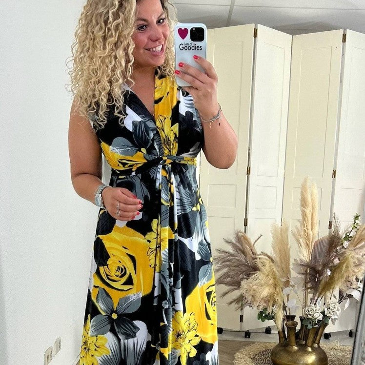 Long Floral Casual Dress