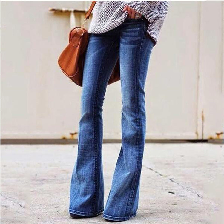 Fashion Casual Ladies Jeans Slim Slimming