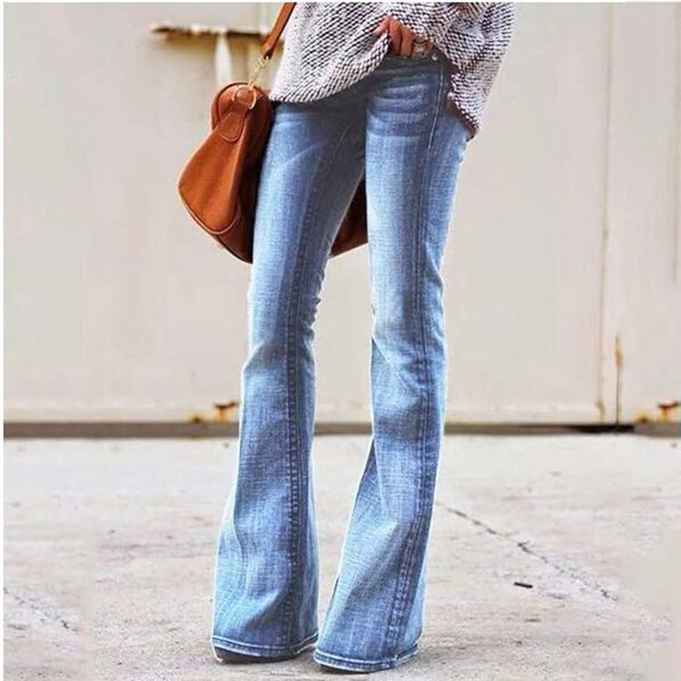 Fashion Casual Ladies Jeans Slim Slimming