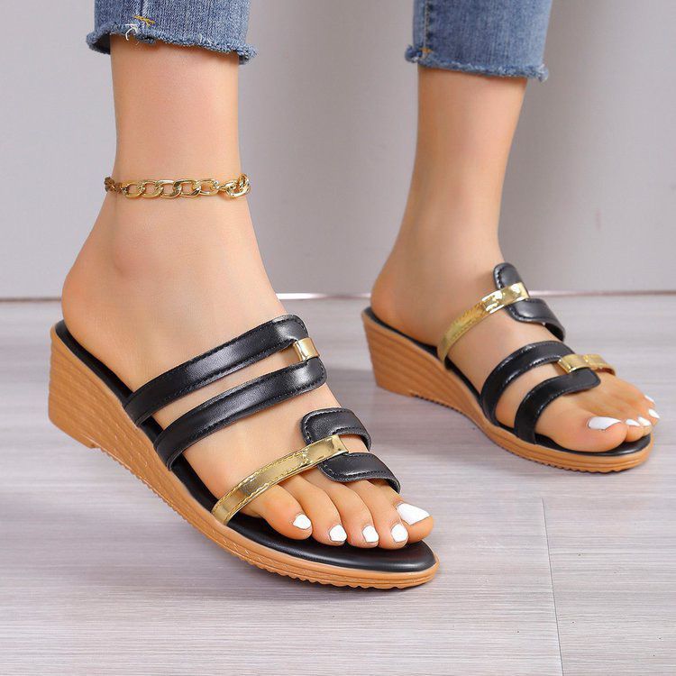 Summer Casual Women's Fashion Wedge Platform Slippers